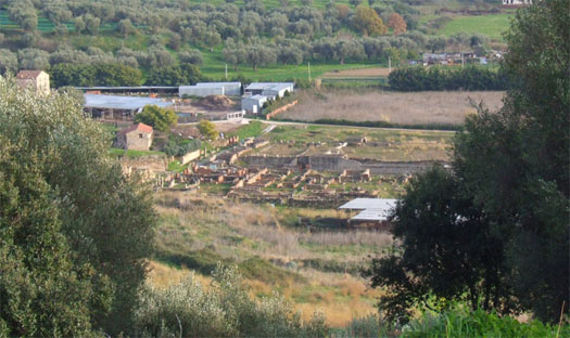 vista degli scavi
